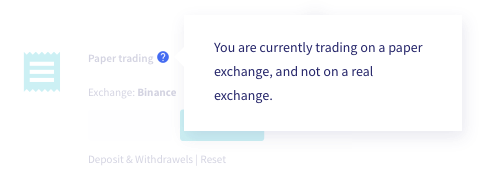 Paper trading exchange